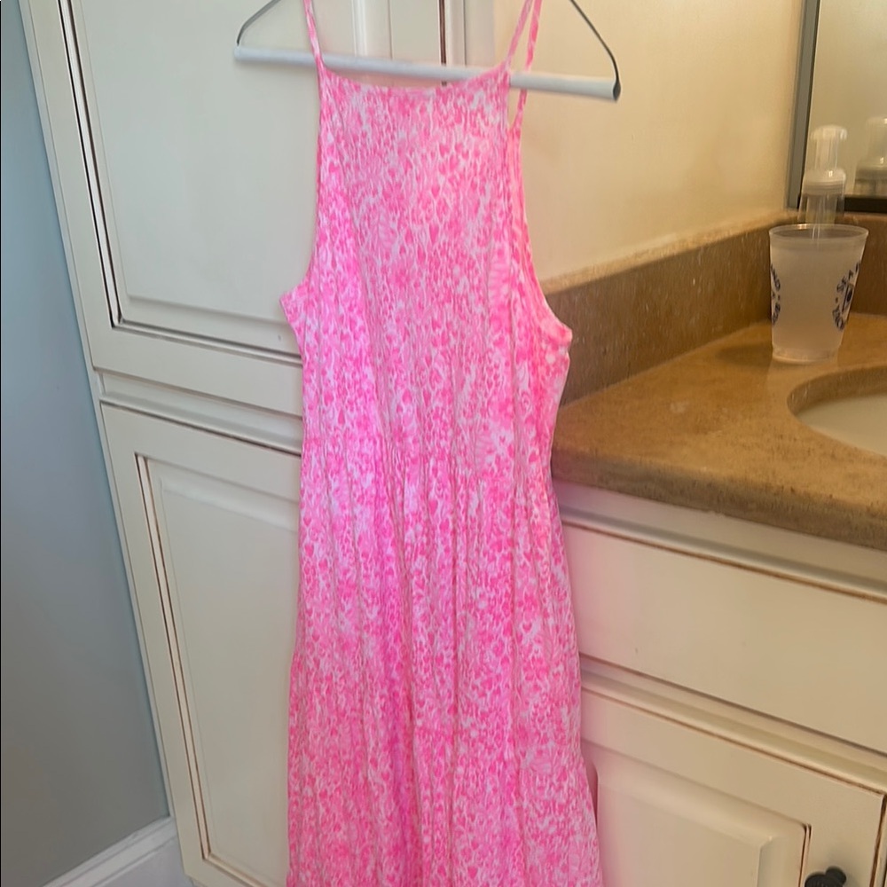 Lilly Pulitzer Pink Floral Kids Dress